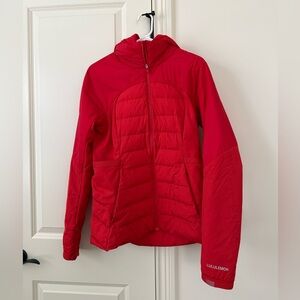Lululemon jacket  size 12  pretty Red color